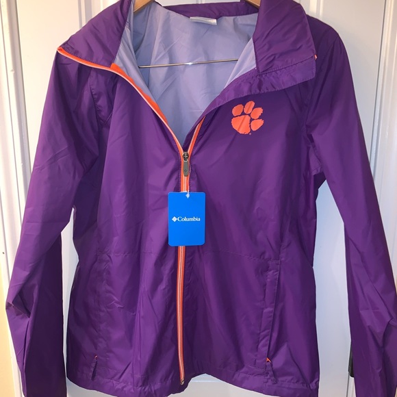 columbia clemson rain jacket